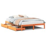  Okvir kreveta bez madraca voštano smeđi 160x200 cm od borovine | shoptok.hr