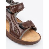 Shelvt Velcro sports sandals brown | Shoptok.si