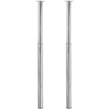 vidaXL 2 Teleskopske Noge za Stol Krom 710 mm-1100 mm | shoptok.hr