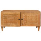 vidaXL Klubska miza Svetlo rjava 80 x 50 x 40 cm trden mangov les | Shoptok.si