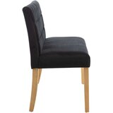  Klop 140 cm črn žamet - Klop, (21494826) | Shoptok.si