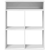 vidaXL Knjižna omara bela 66x31x80 cm inženirski les | Shoptok.si