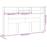  Uzglavlje s ormarićem boja hrasta sonome 180 x 19 x 103,5 cm | Shoptok.si