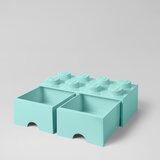 Lego mint zelena kutija za pohranu s dvije ladice | shoptok.hr