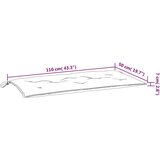  Jastuk za vrtnu klupu svjetloplavi 110x50x7 cm tkanina Oxford - Svijetlo plava 1 | shoptok.hr