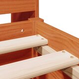 vidaXL Krevet s regalom za knjige bez madraca 200x200 cm od borovine | shoptok.hr