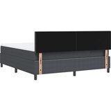 Vzmetnica z osnovo z vzmetnico & LED temno siva super king žametna tkanina, (22083171) | Shoptok.si