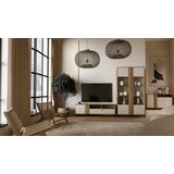 Hom`in TV-ELEMENT barve hrasta, peščene barve | Shoptok.si