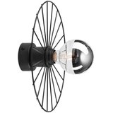  Zidna svetiljka MONTANA 1xE27/15W/230V prečnik 30 cm crna | Eponuda.com