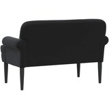  Ljubavni kauč s gumbima Crna 120 x 66 x 78 cm Baršun | Eponuda.com
