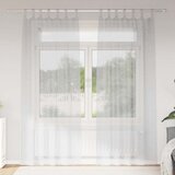 Voile zavjesa 2 kom. Svijetlo siva 260 x 140 cm Poliester Cijene
