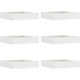  Ograda oko Travnjaka 6 pcs Bijelo 60 x 60 x 13 cm Čelik | shoptok.hr