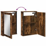 Kupaonski ormarić s ogledalom boja hrasta 42x12x60 cm drveni | shoptok.hr