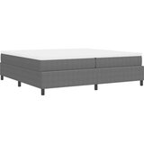 Krevet s opruga kutije Svijetlo siva i bijela. 200 x 200 cm | Eponuda.com