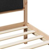  Konstrukcija postelje Črna 150 x 200 cm Masivno borovo les, (5000101500) | Shoptok.si