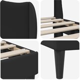  Krevetna konstrukcija Crna 120 x 200 cm Umjetna koža | shoptok.hr