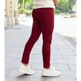 Gemre Red fabric trousers with a belt Sylvain | Shoptok.si