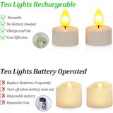 SOULBAY 6x polnilne LED čajne svečke USB-C | Shoptok.si