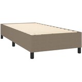  Krevet s oprugama i madracem smeđesivi 90x190 cm od tkanine | shoptok.hr