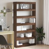 vidaXL Knjigarna Rjava bukva Inženirski les 100 x 30 x 198 cm | Shoptok.si