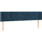 Maison Chic vzglavna omarica - nočna omarica - posteljna omarica z ušesi temno modro 203x16x78/88 cm žamet, (21711659) Cene