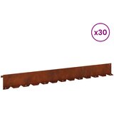  Ograda oko Travnjaka 30 pcs 102 x 10 x 4 cm Čelik Rđa | Eponuda.ba