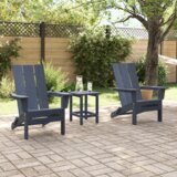 vidaXL Zložljivi Adirondack stoli 2 kosa Mornarsko modra 74.5x80.5x90 cm HDPE | Shoptok.si
