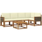  Set vanjskih sofa 6 kom. Prirodna | shoptok.hr
