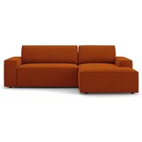 Micadoni Opečnato oranžna raztegljiva kotna sedežna garnitura (desni kot) Jodie – Home | Shoptok.si
