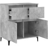  Komoda betonsko siva 60x35x70 cm inženirski les | Shoptok.si