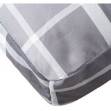  Jastuk za palete sivi karirani 80 x 40 x 12 cm od tkanine | shoptok.hr
