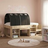  Tunis za krevet 2 pcs Crna 211 x 67.5 x 2 cm Poliester | shoptok.hr