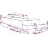 Krevet s ladicama s ladicama Bijelo 90 cm Konstruirano drvo | Eponuda.com