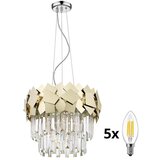  Brilagi - LED kristalni luster na sajli MIRAGE 5xE14/40W/230V | Eponuda.com