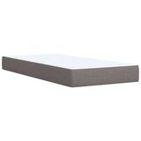 vidaXL Box spring postelja z vzmetnico taupe 90x200 cm blago | Shoptok.si