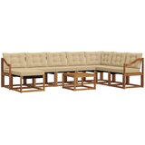  Set vanjskih sofa 9 kom. Prirodna i bež | shoptok.hr
