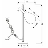 stona lampa denso 1xG9/5W/230V crni hrom | Eponuda.com