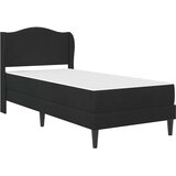 Okvir za krevet s uzglavljem Crna 100 x 200 cm Baršun - Crna 100 x 200 cm | shoptok.hr