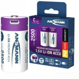 Ansmann Punjiva Li-Ion 1.5V 2500mAh C sa USB tip C ulazom za punjenje 2 komada | Eponuda.com