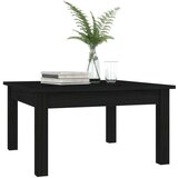  Klubska mizica črna 55x55x30 cm trdna borovina, (20778073) | Shoptok.si