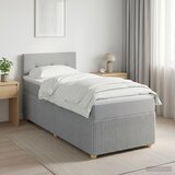  Boxspring krevet s madracem Svjetlosiva 90 x 200 cm Tkanina | shoptok.hr