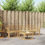  Set vanjskih sofa 5 kom. Bijela Čvrsto drvo akacije | shoptok.hr