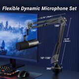 TONOR dinamični USB/XLR mikrofon z roko | Shoptok.si