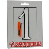 Kućni broj 1 (Visina: 115 mm, Srebrne boje, Aluminij) | shoptok.hr