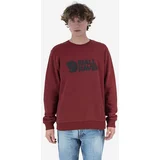 Fjallraven Bombažen pulover Logo Sweater moški, rdeča barva