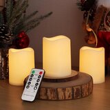 YUNSHENG 9x LED sveča z daljincem - 7,5 x 10 cm | Shoptok.si