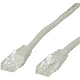 Value 21.99.0903 RJ45 omrežni kabel\, Patch kabel CAT 6 U/UTP 3.00 m siva 1 kos, (20420214) | Shoptok.si
