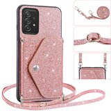 INORCO Ovitek za telefon Samsung Galaxy A73 5G, držalo za kartice, bleščeče stojalo, usnjena torbica TPU, (22035719) | Shoptok.si