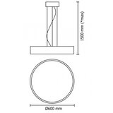 Vesta 351 visilica 60W 3000/4000K bela | ePonuda.com