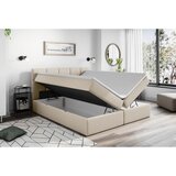 Livetastic POSTELJA Z VZMETNICO 180 cm x 220 cm , leseni material, les, tekstil krem barve | Shoptok.si